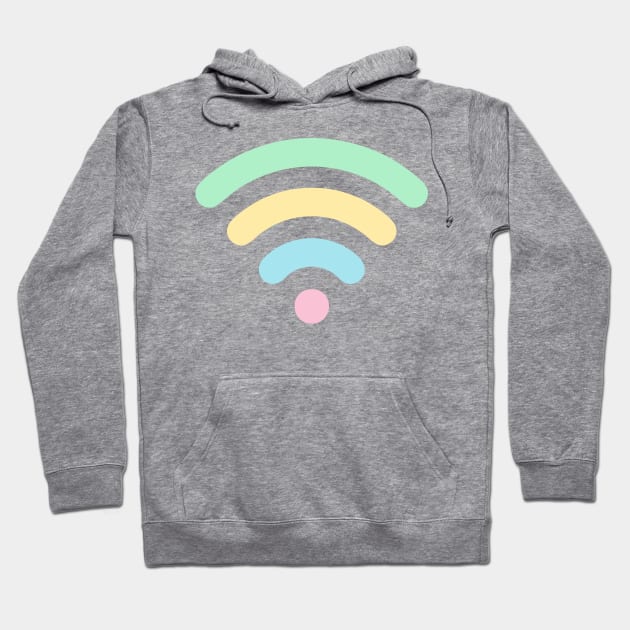 Pastel Rainbow Wi-Fi Hoodie by XOOXOO